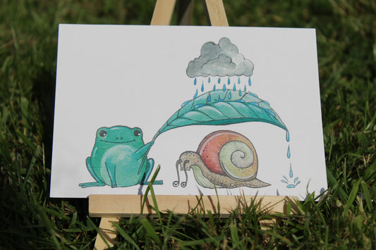 The Frog & Snail Print