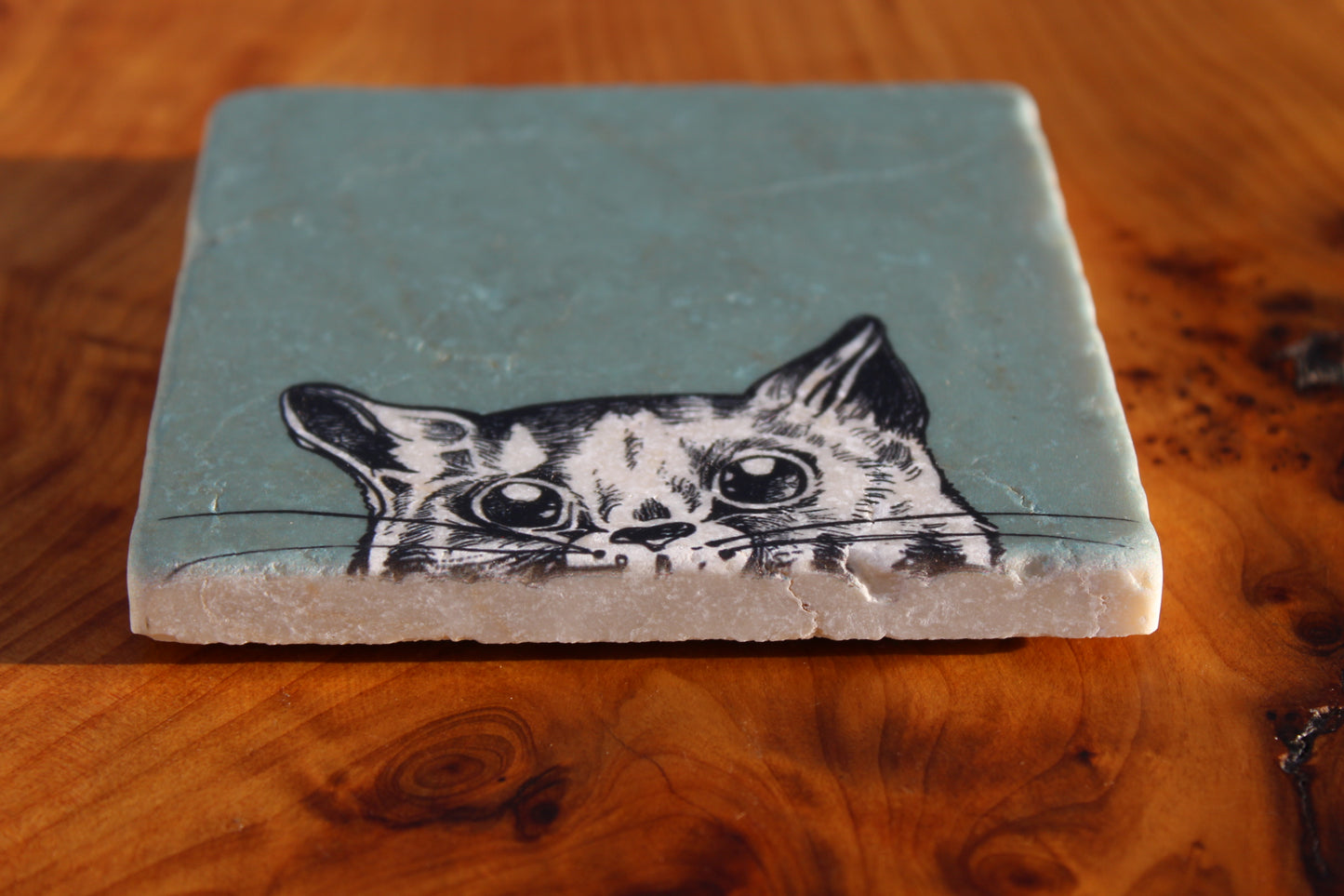 Cute Cat Tile Coaster