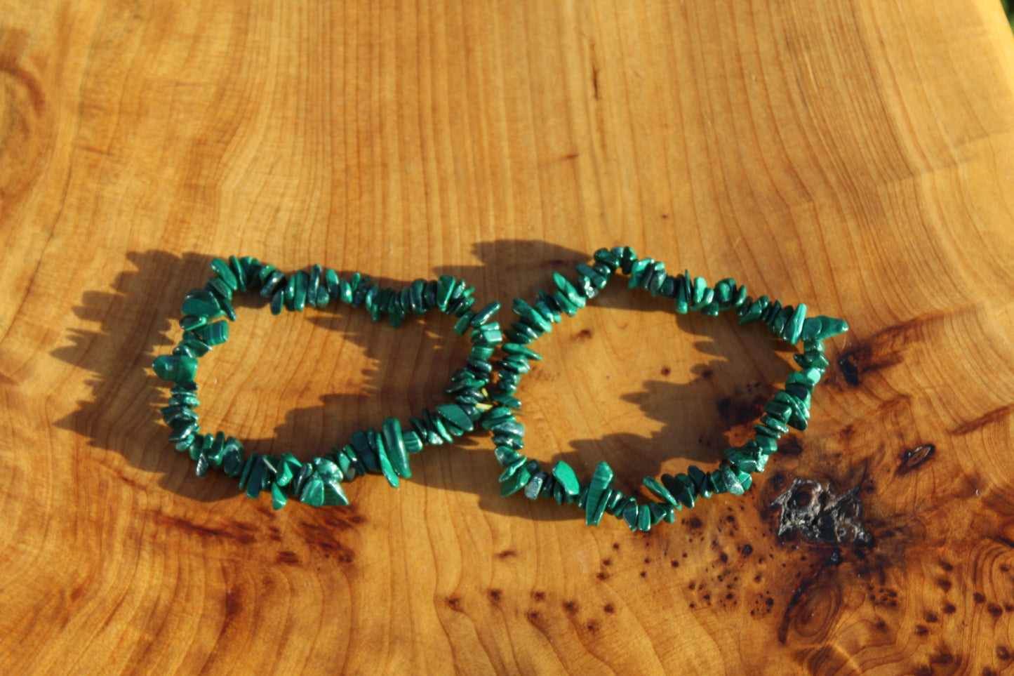 Malachite Chip Bracelet