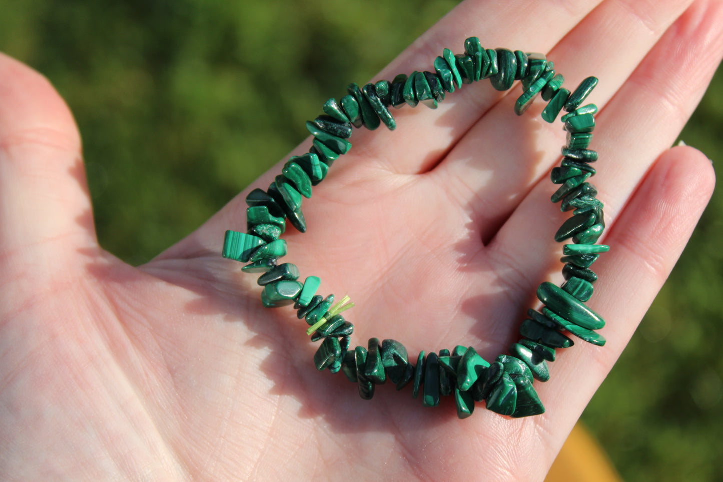 Malachite Chip Bracelet