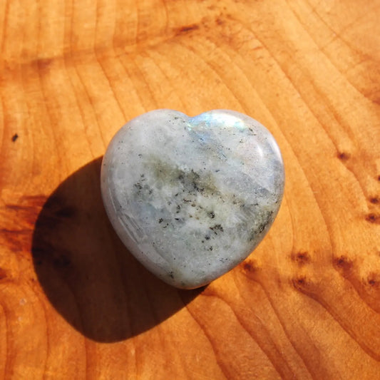 Mini Labradorite Heart Carving