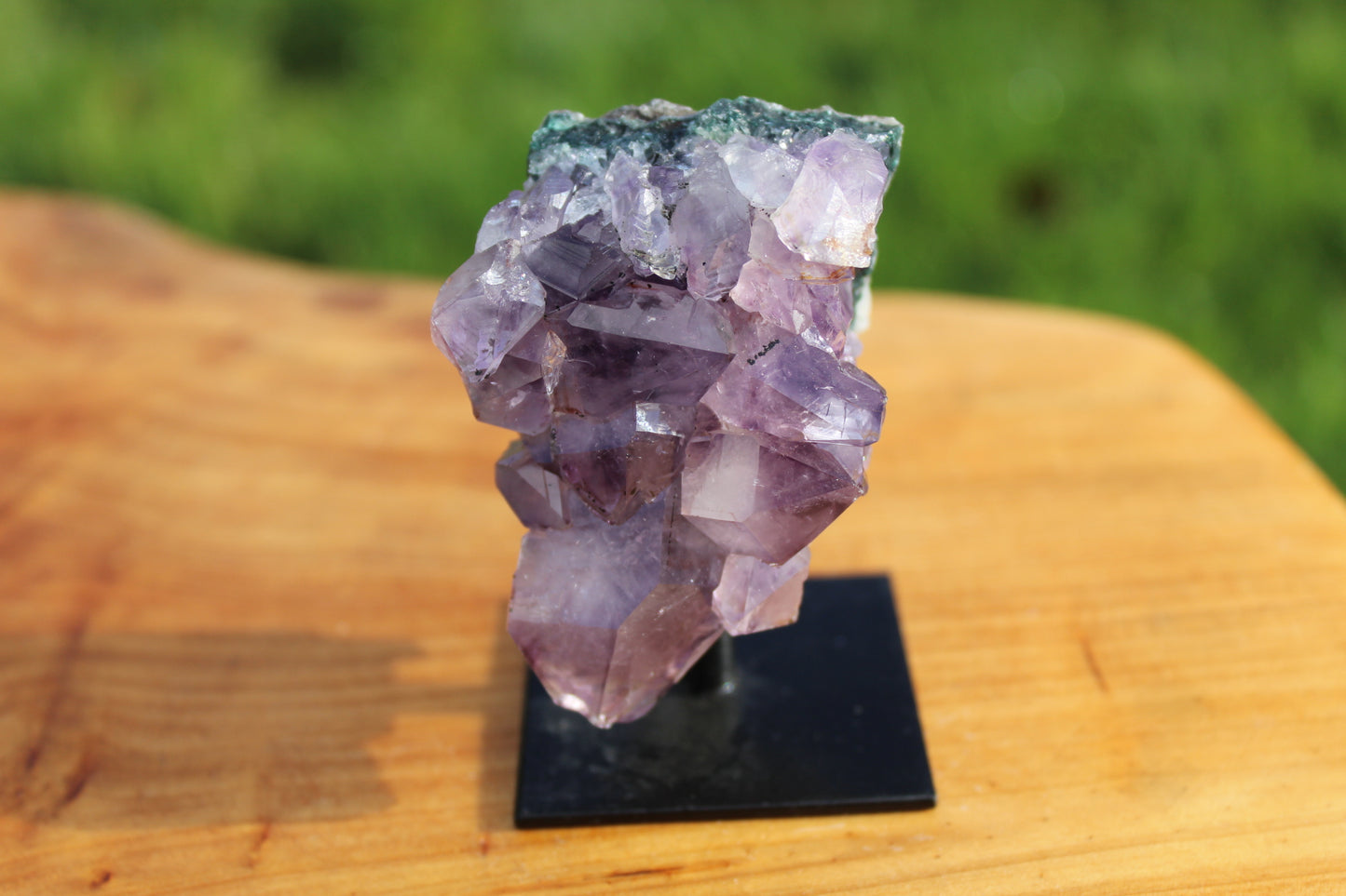 Amethyst Druse With Iron Base.