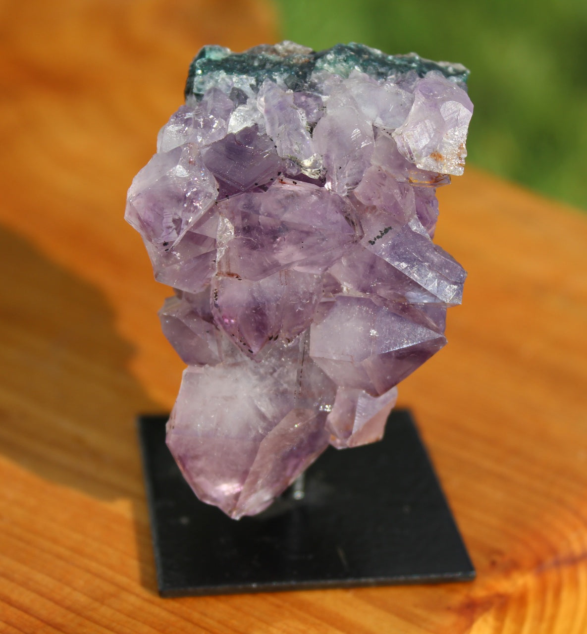 Amethyst Druse With Iron Base.